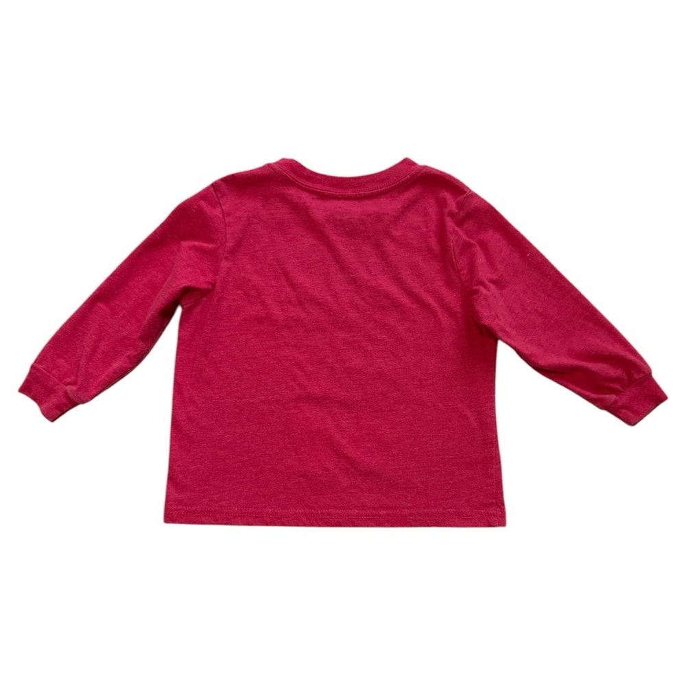 Disney Mickey Mouse 2T Toddler Long Sleeve T-Shirt - Red Ladies Man - Picture 3 of 4